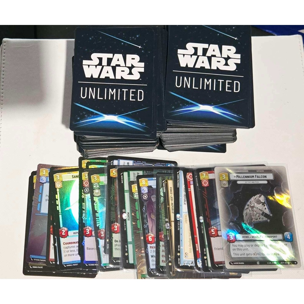 Star Wars Unlimited TCG 500+ Card Bulk Lot — with 25+ R/L/S/Foil Cards!